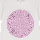 Girls White Logo T-Shirt, 1, hi-res