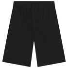 شورت بشعار المونوغرام اللون الأسود , 1, hi-res