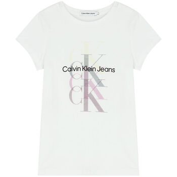 Girls White Logo T-Shirt