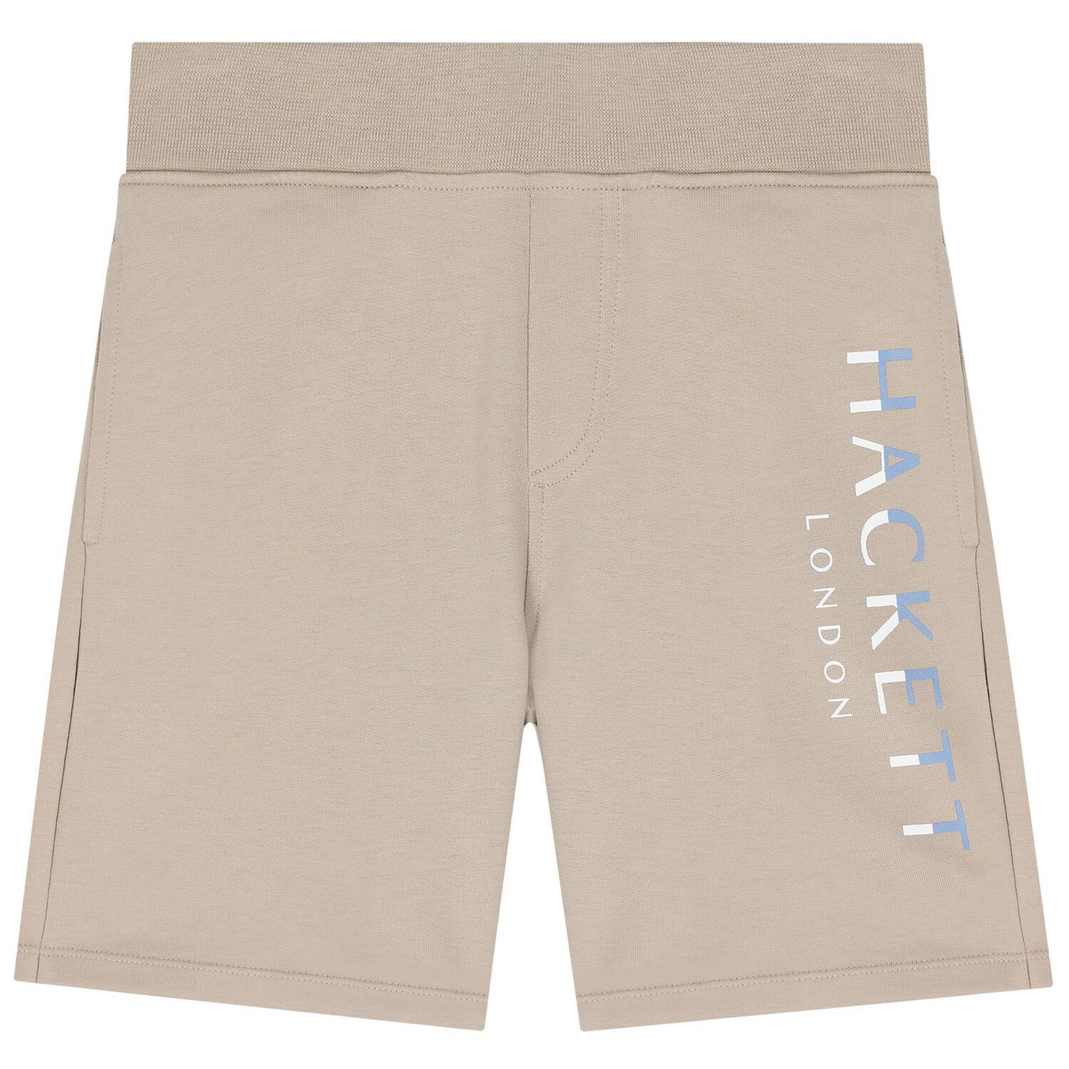 Boys Beige Logo Shorts, 3, hi-res image number null