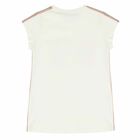 تيشيرت بالشعار باللون العاجى للبنات, 3, hi-res