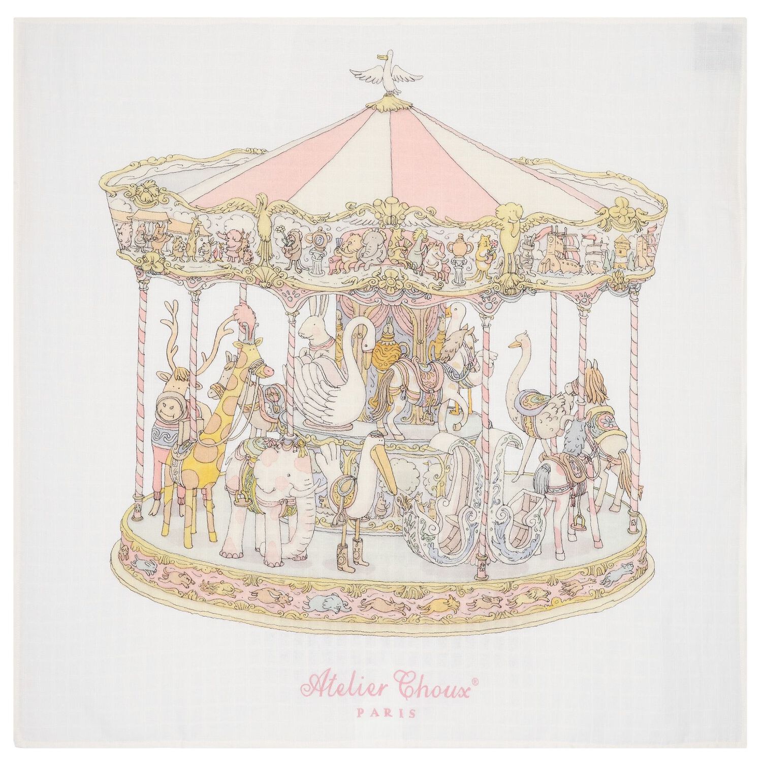 طقم هدايا سجنتشر كاريه  باللون الأبيض والوردي للبنات الصغار , 1, hi-res