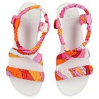 Girls Pink & Orange Sandals, 1, hi-res