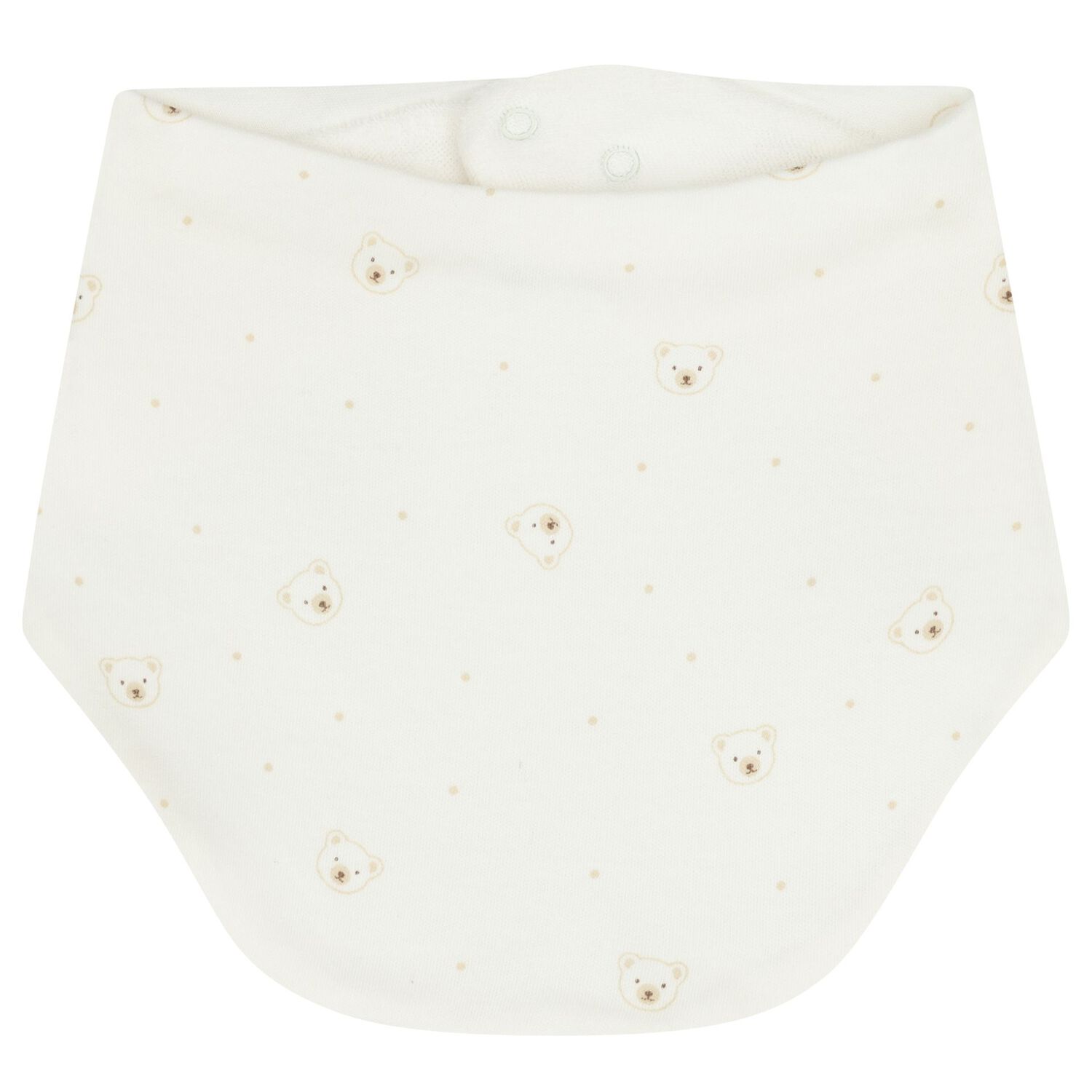 White & Beige Bibs ( 2 Pack ), 1, hi-res