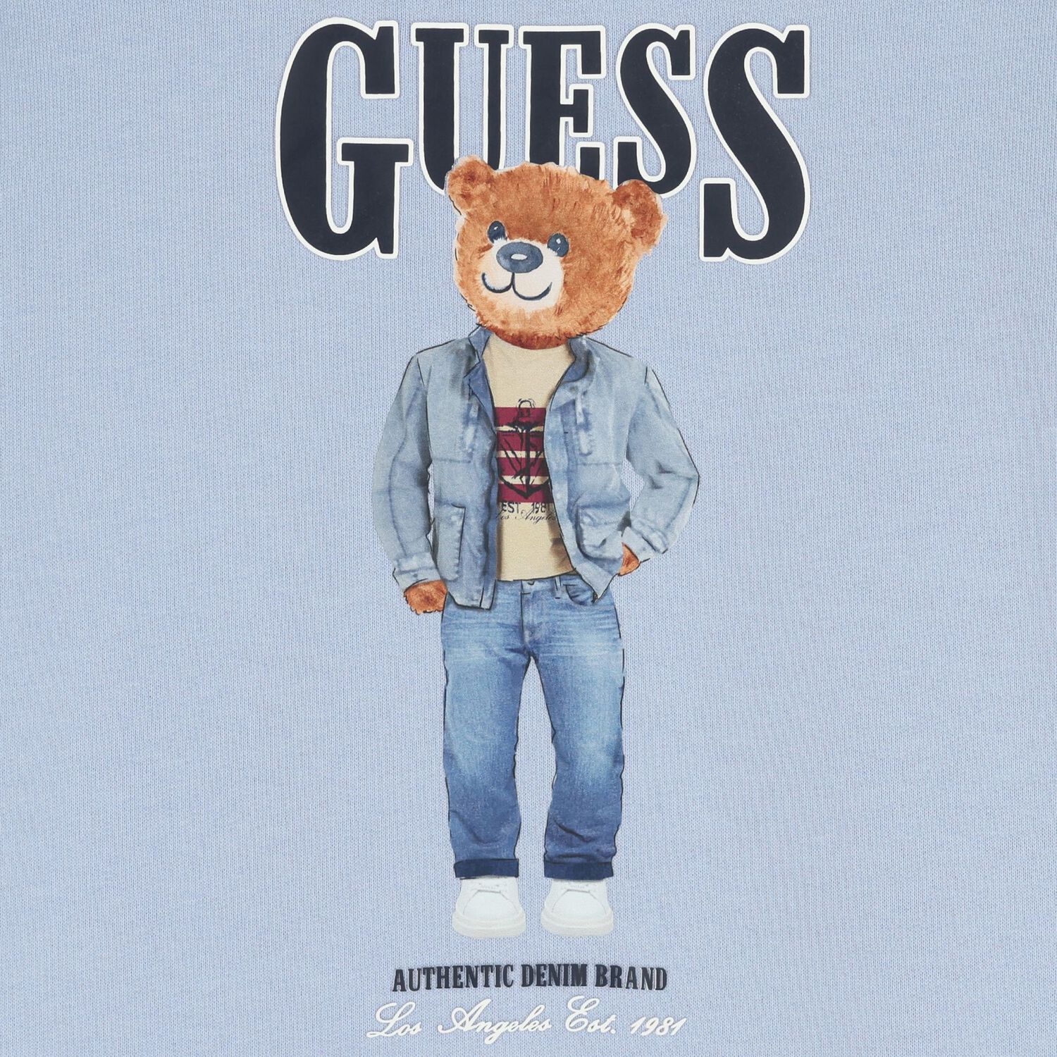 سويت شيرت اولاد بشعار تيدىبير باللون الازرق , 1, hi-res