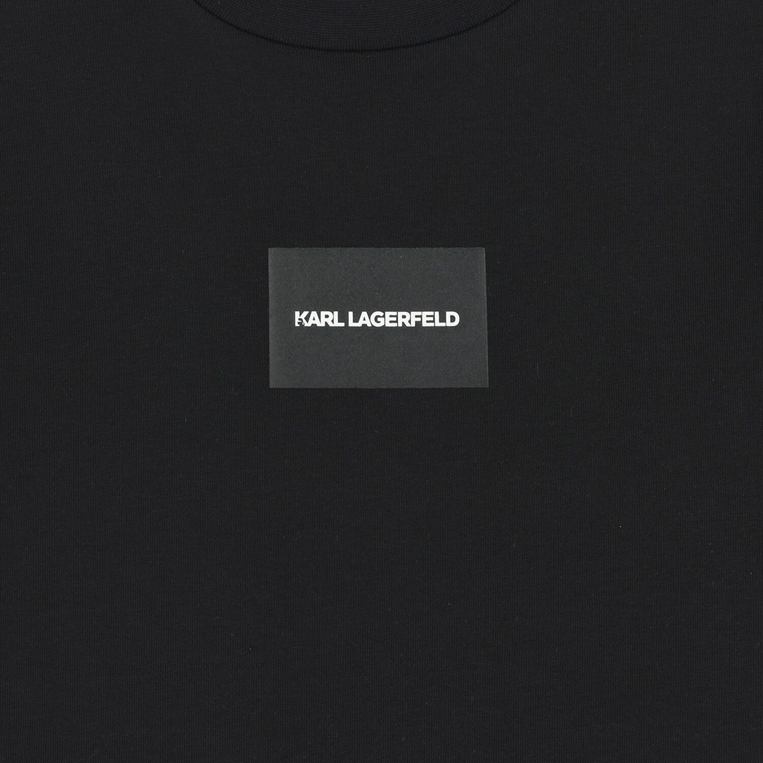 Boys Black Logo T-Shirt, 1, hi-res