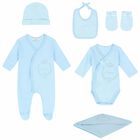 Baby Boys Blue Embroidered Gift Set, 2, hi-res