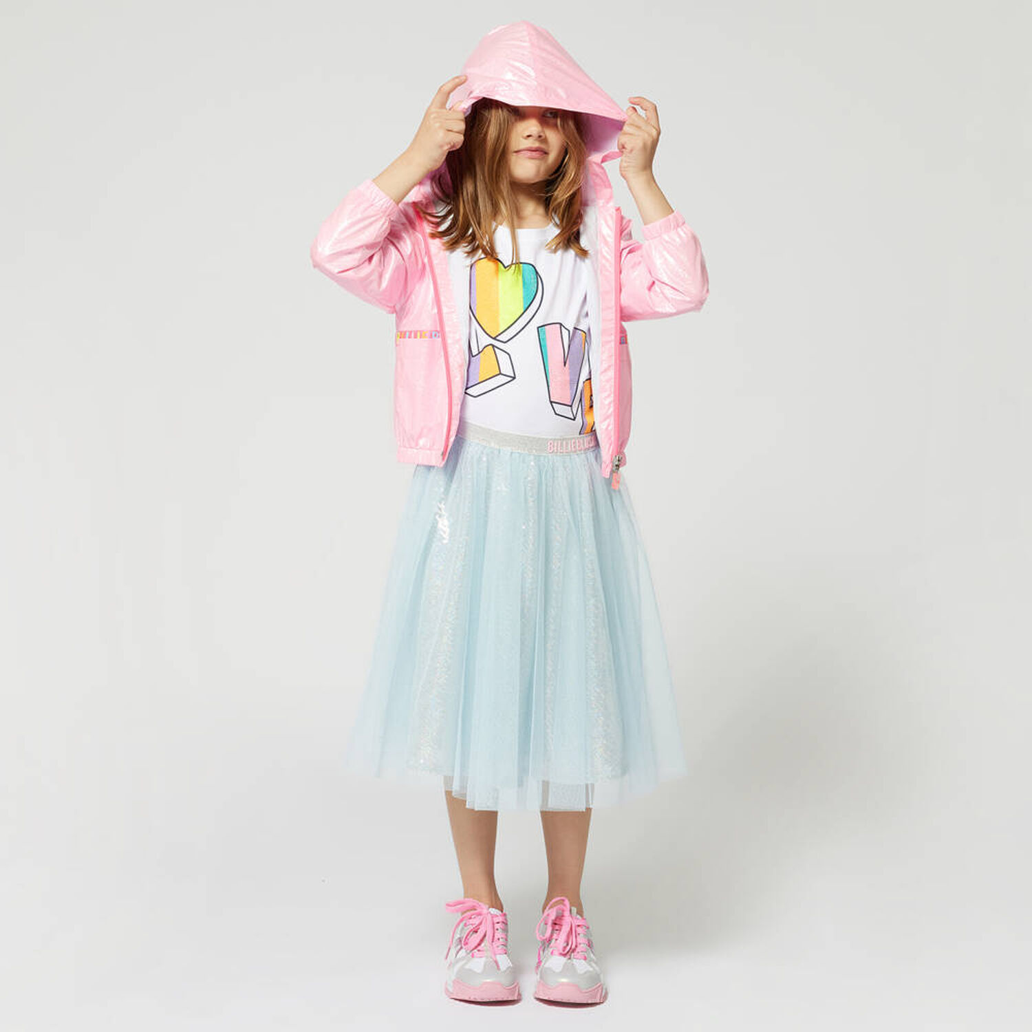  تنورة بنات  ترتر تول باللون الأزرق , 1, hi-res image number null