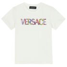 Girls Ivory Logo T-Shirt, 1, hi-res