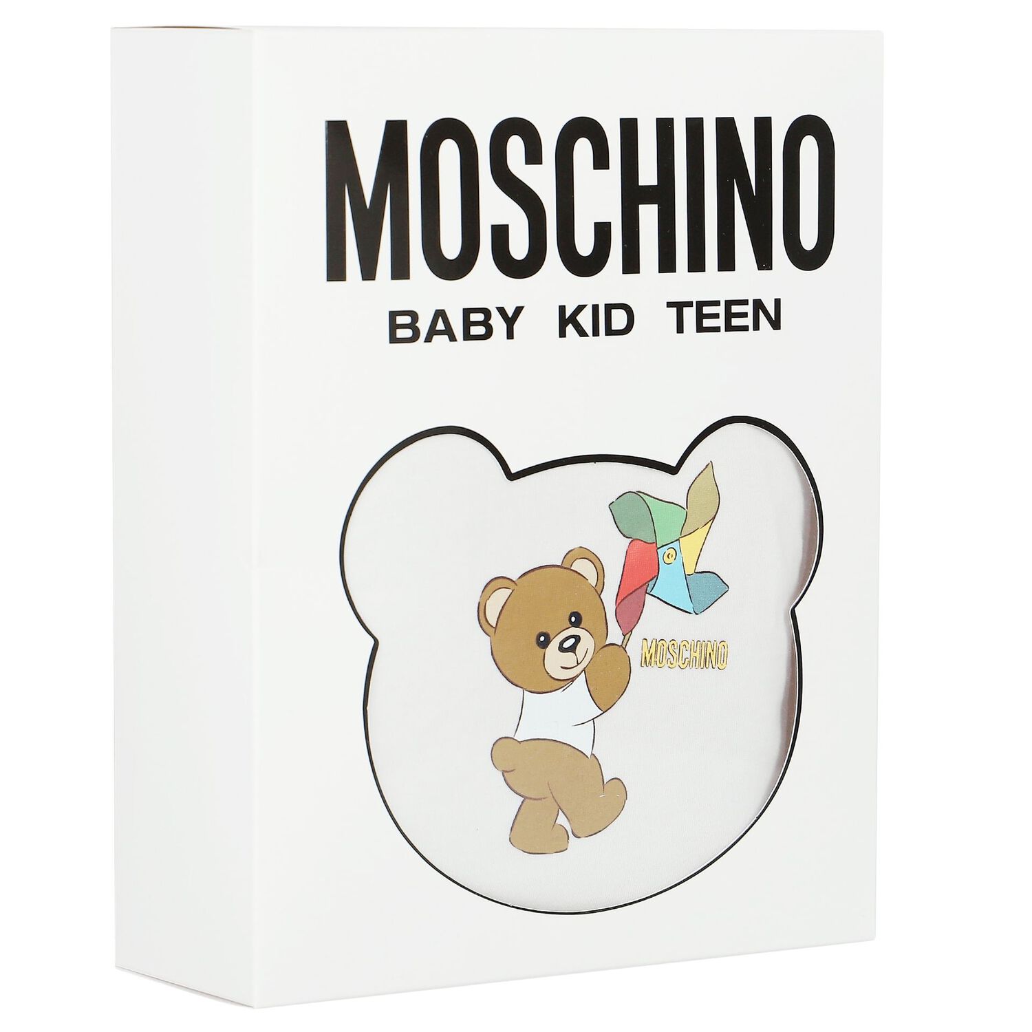 Ivory Teddy Bear Logo Babygrow Gift Set, 1, hi-res