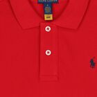 Boys Red Logo Polo Shirt, 1, hi-res
