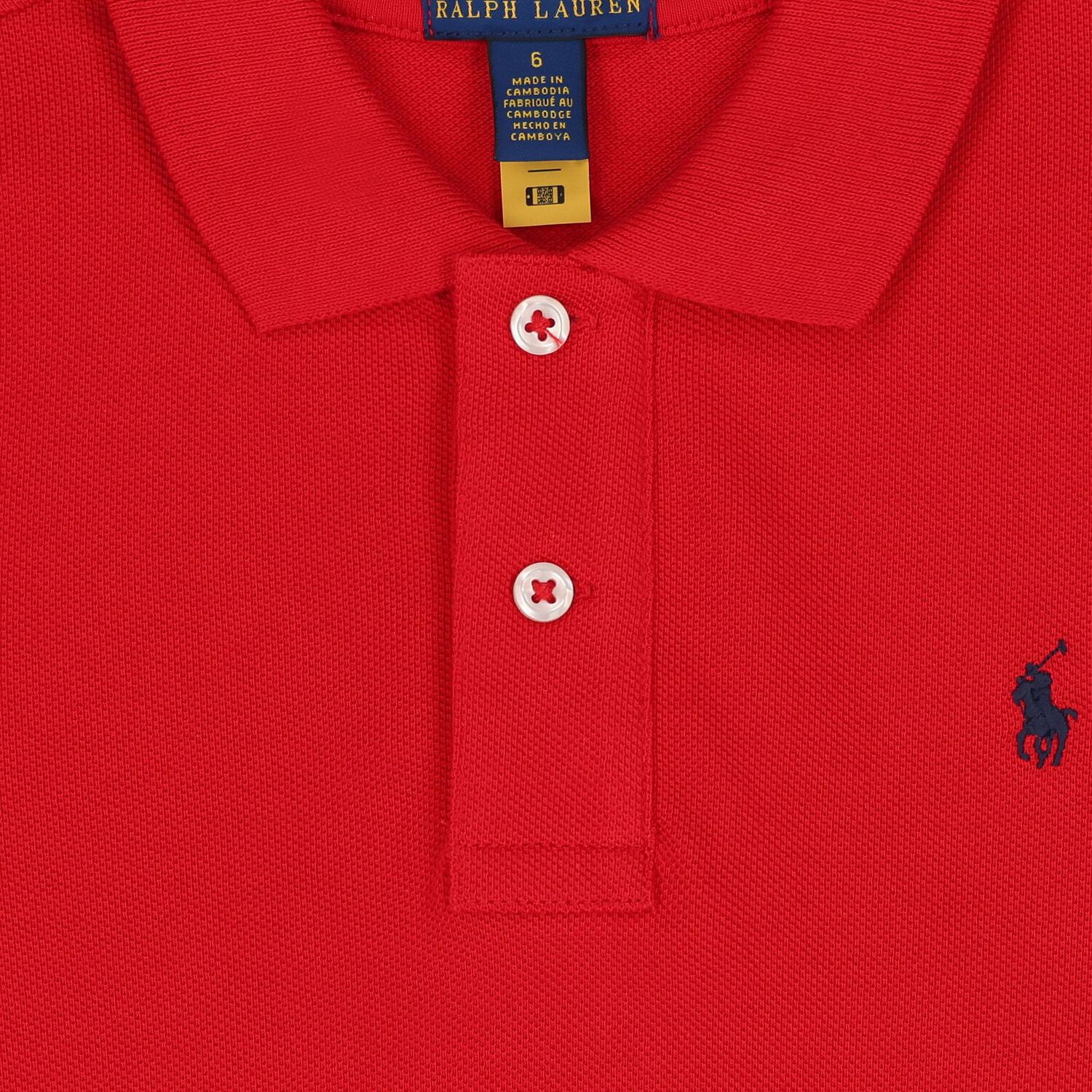 Boys Red Logo Polo Shirt, 1, hi-res