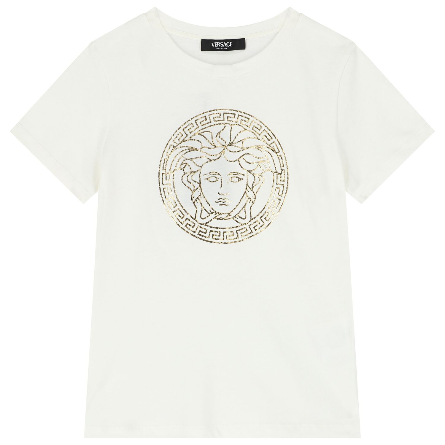 White Logo Medusa T-Shirt, 1, hi-res