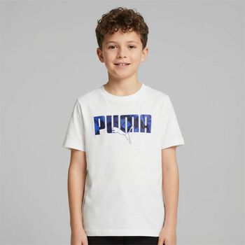 Boys White Logo T-Shirt