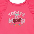Girls Pink Logo Top, 1, hi-res