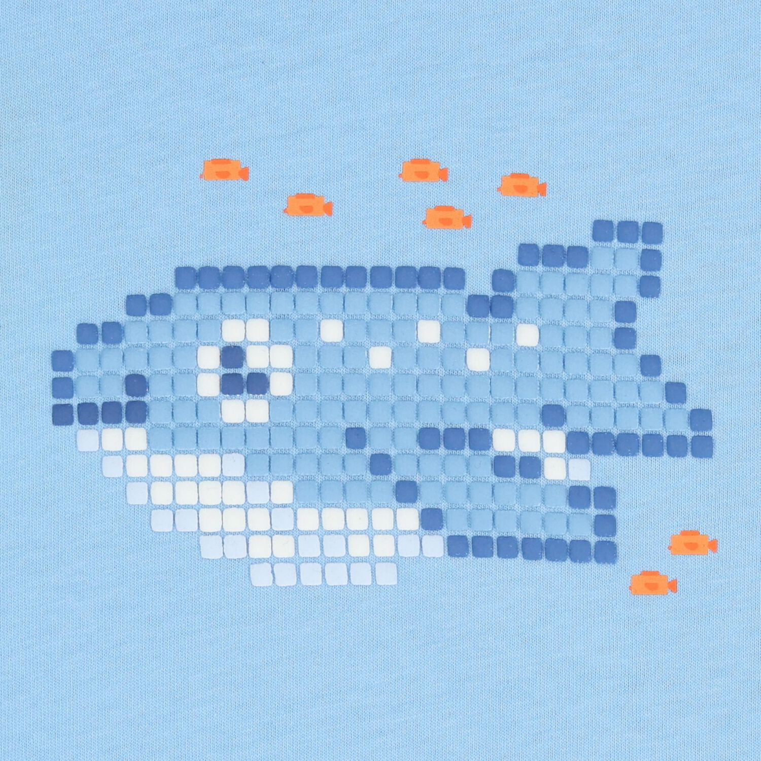 Younger Boys Blue & White T-Shirts ( 2-Pack ), 1, hi-res