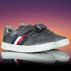 Girls Silver Logo Trainers, 1, hi-res