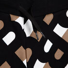Boys Black Logo Shorts, 1, hi-res