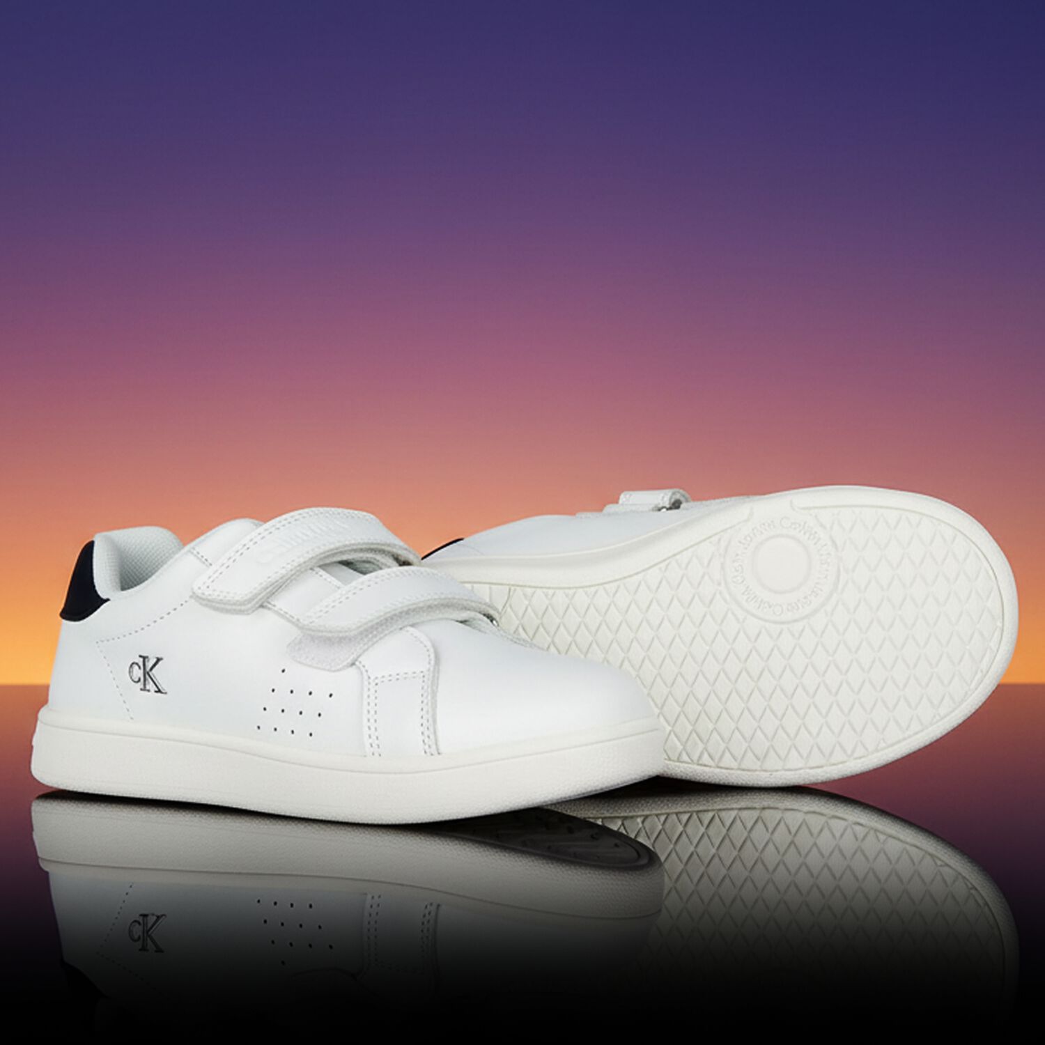 حذاء رياضي بالشعار الأبيض, 1, hi-res