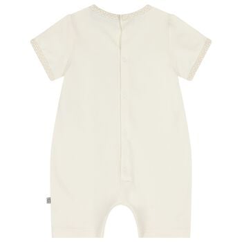 رومبير أطفال بشعار دب تيدي باللون العاجي