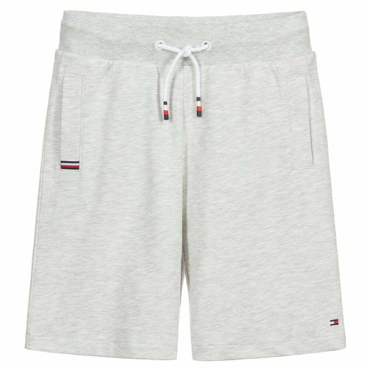Boys Grey Logo Shorts , 1, hi-res