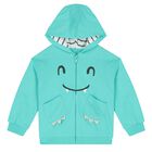 Younger Boys Ivory, Green & White Dino Tracksuit Set, 1, hi-res