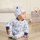 قبعة أولاد بطبعة طائرات باللون الأزرق, 1, hi-res