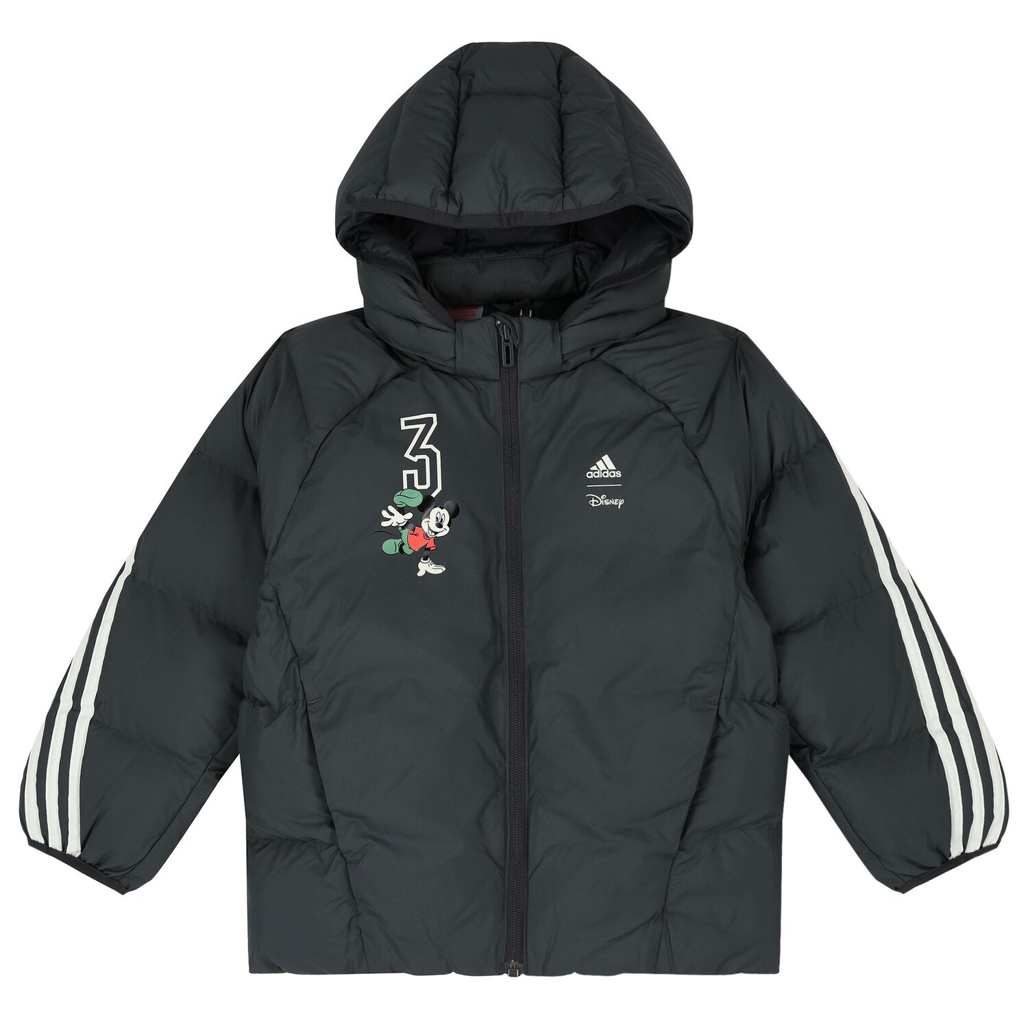  جاكيت مبطن بشعار ميكي ماوس باللون الرمادي, 1, hi-res image number null