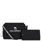 Black Ikonik Karl Logo Changing Bag, 1, hi-res