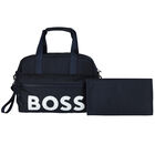 Navy Logo Baby Changing Bag, 1, hi-res