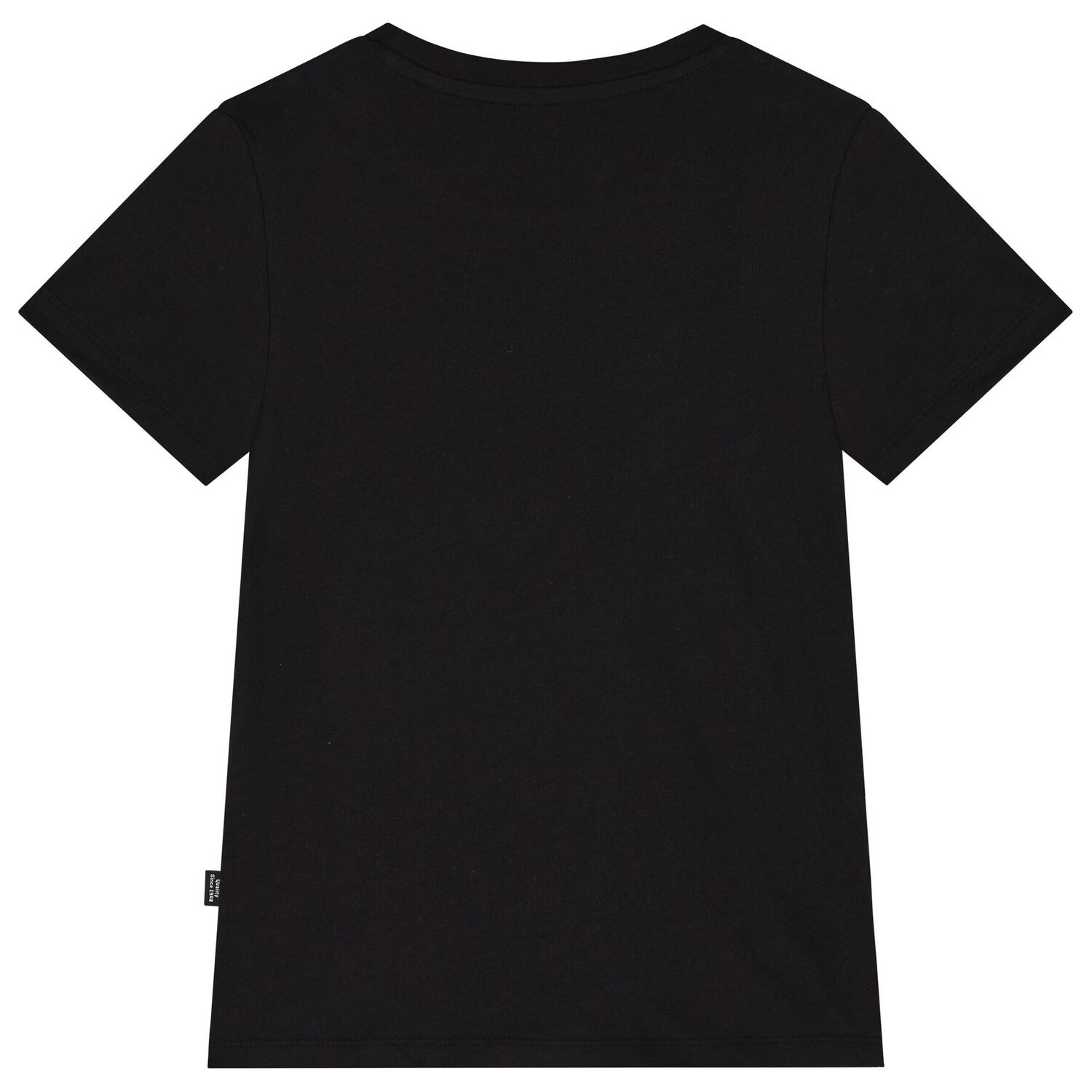 Girls Black Logo T-Shirt, 2, hi-res