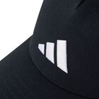 Black Embroidered Logo Cap, 1, hi-res