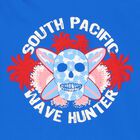 Boys White & Blue Skull T-Shirt Rash Vest, 1, hi-res