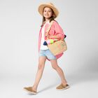 Girls White Logo Top, 1, hi-res