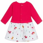 Baby Girls Pink & Grey  Dress, 1, hi-res