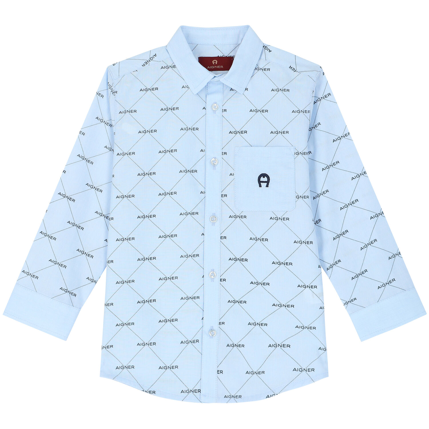 Boys Blue Logo Shirt, 1, hi-res image number null