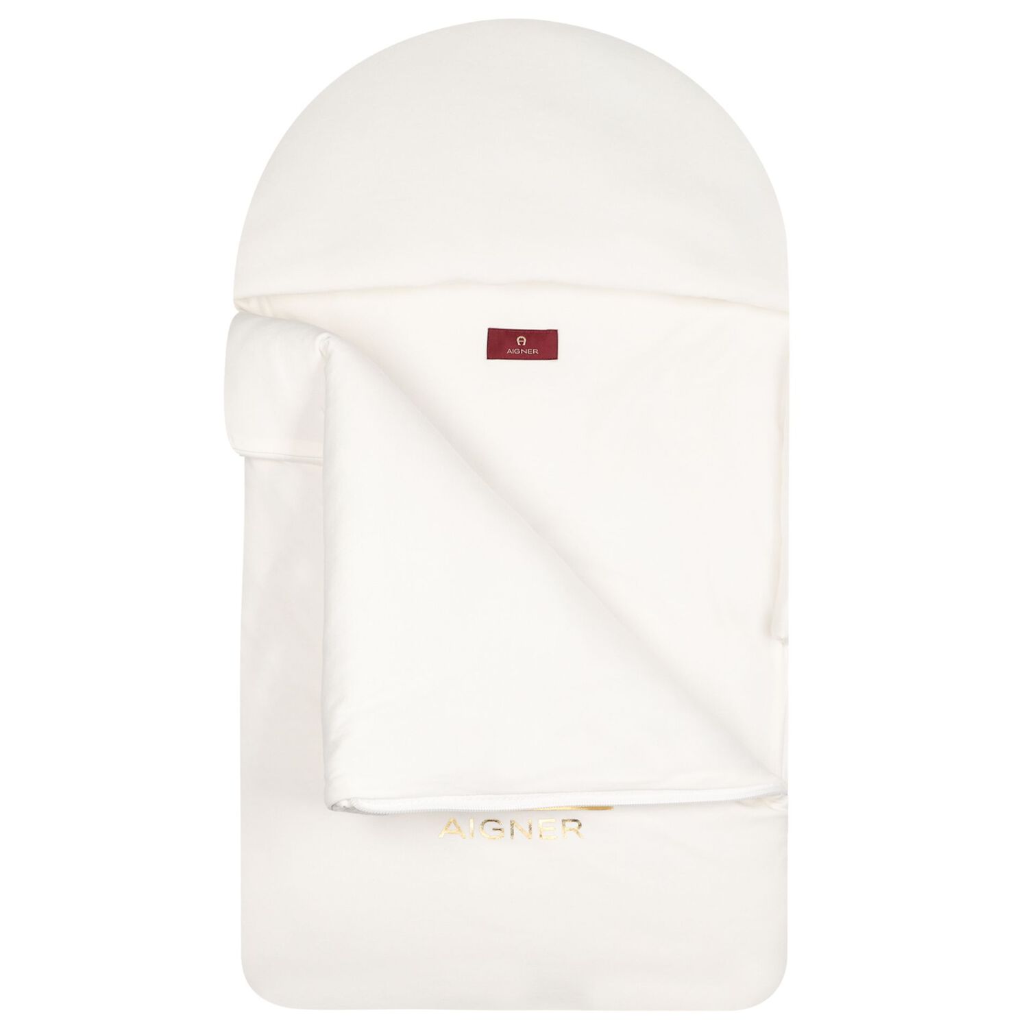 Ivory & Gold Logo Baby Nest , 1, hi-res