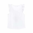 Girls Colza White Top, 1, hi-res