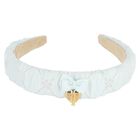 Girls Blue Flower Headband, 2, hi-res