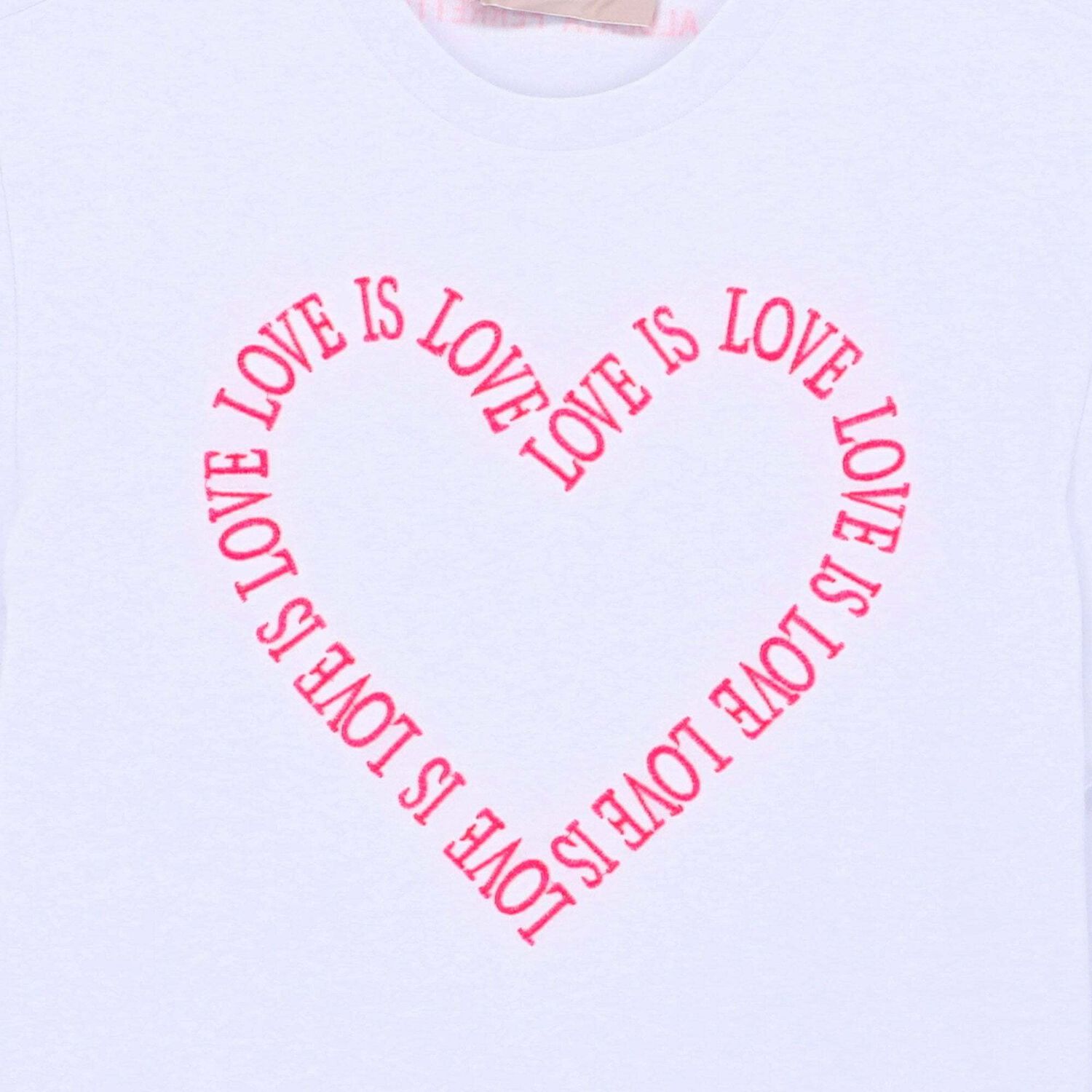 فستان تيشيرت بناتي مطرز باللون الابيض, 1, hi-res image number null