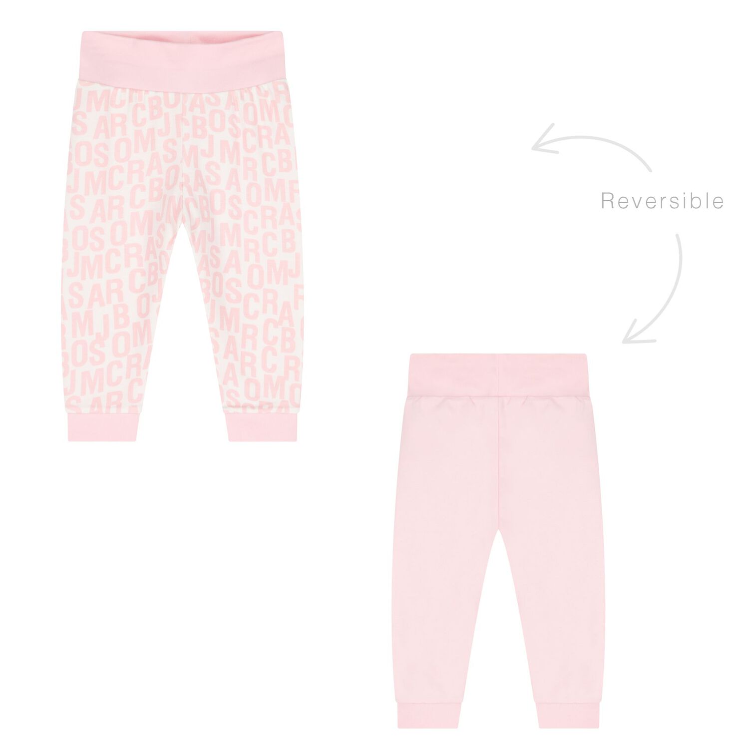 Younger Girls Pink & White Reversible Tracksuit Set, 1, hi-res image number null