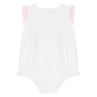 رومبير دانتيل باللونين الأبيض والوردي للبنات الصغار, 1, hi-res