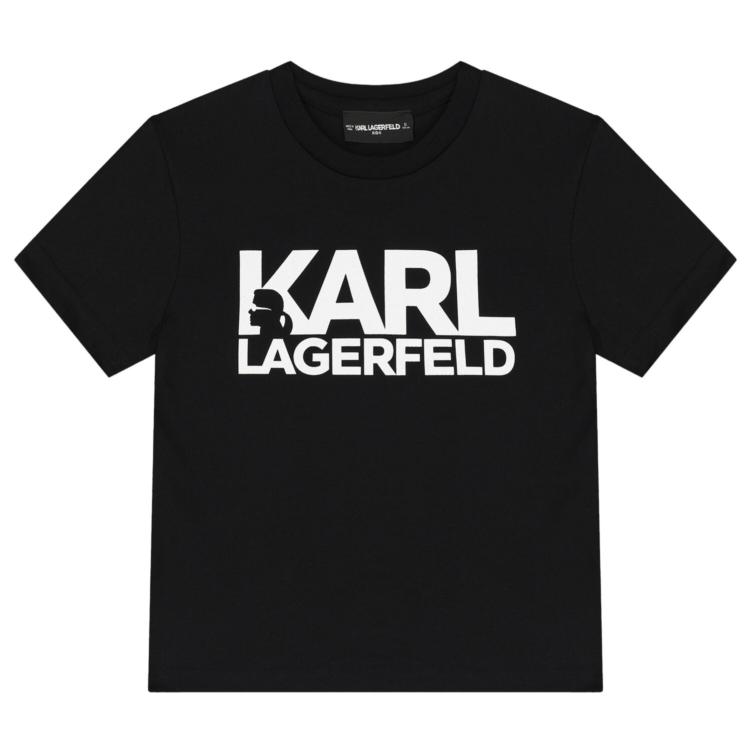 Boys Black Logo T-Shirt, 1, hi-res