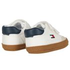 Baby Boys White Logo Pre Walker Shoes, 1, hi-res