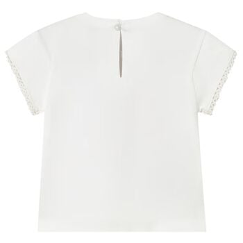 Younger Girls Ivory T-Shirt