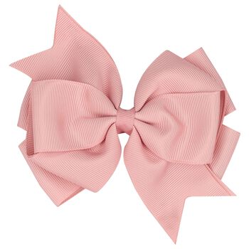 Girls Pink Bow Hairclip
