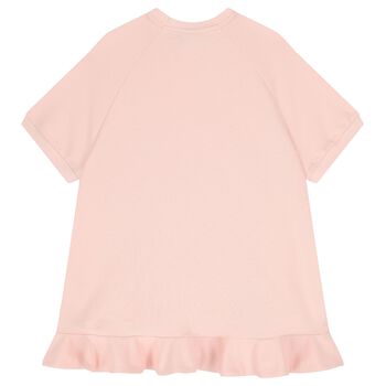 Girls Pink Logo Dress