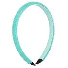 طوق شعر للبنات مطرز باللون الأزرق , 2, hi-res