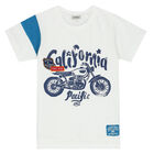 طقم شورت باللون الأبيض والأزرق للأولاد, 1, hi-res