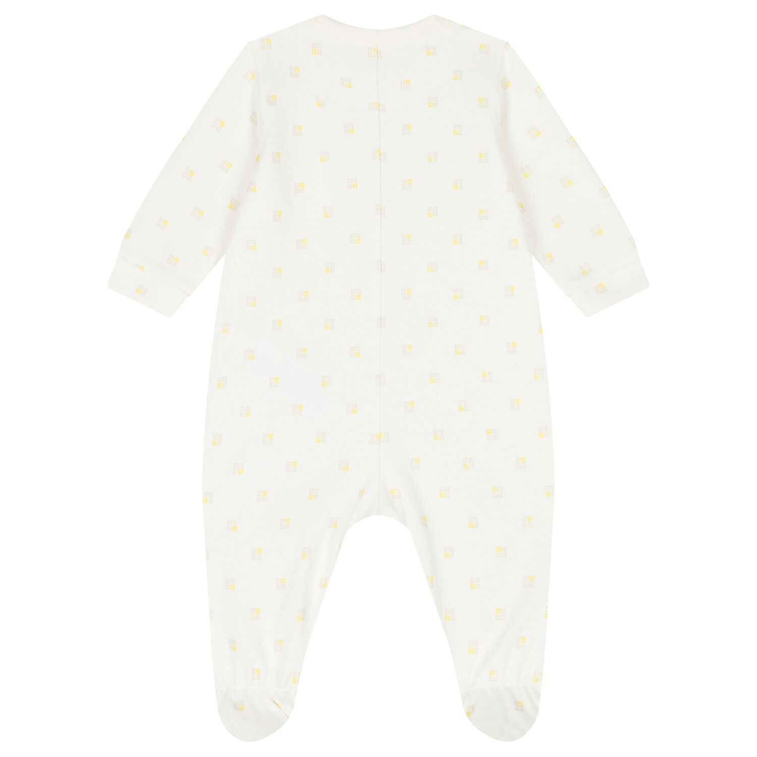 White Logo Babygrow, 1, hi-res